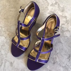 Coach Purple Pump Sandals